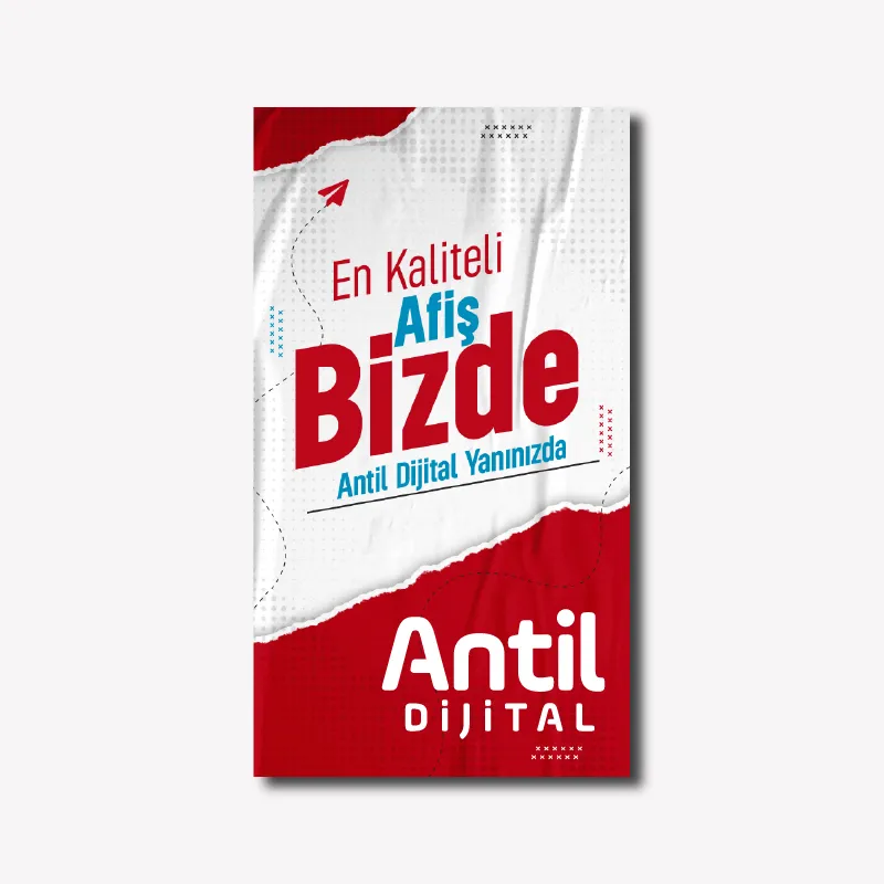 Profesyonel Kuşe Afiş Baskı (35x50 cm, 250 Adet)