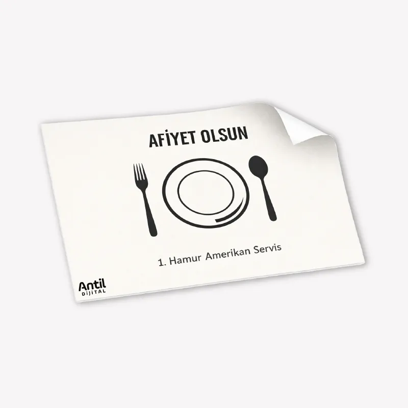 Tepsi Altı (Amerikan Servis) (80 Gr. 1.Hamur, 1.000 Adet)