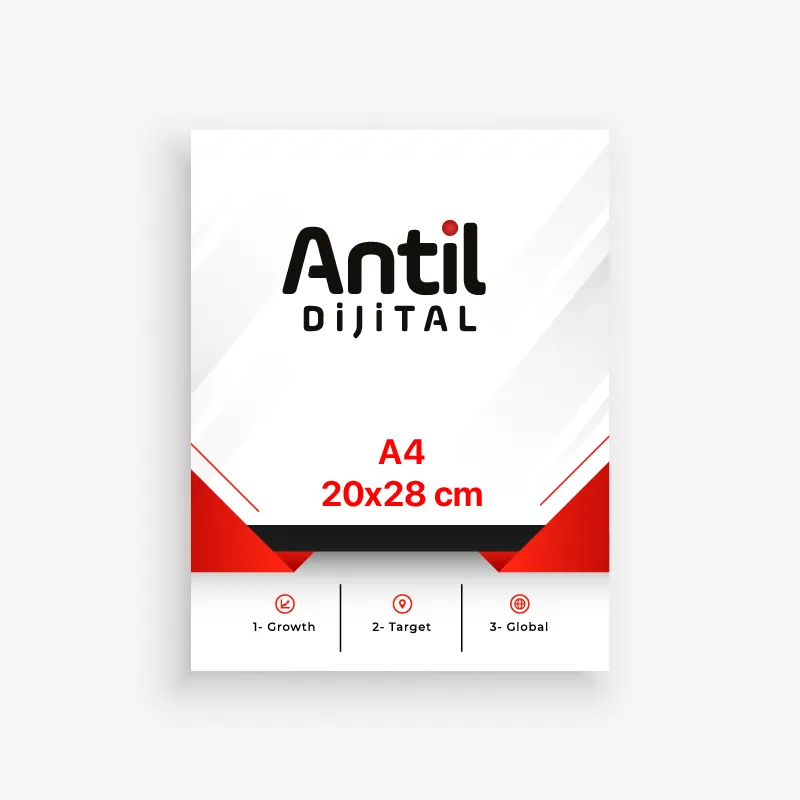 Broşür A4 (20x28 cm) (115 Gr., 1.000 Adet, Kırım Yok)